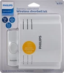 Phillips Wireless Doorbell Kit 8 Melodies & 1 Push Button Battery Operated - New. Fixed Price $11.00.