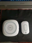 Homezone Battery Operated Wireless Doorbell, Model ES01063B, 4.92 In Width. Fixed Price $6.99.