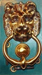 The Broadway Collection Vintage New Nib Brass Lion Door Knocker Large 8". Fixed Price $159.95.
