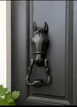 Vintage Cast Iron Horse Head Door Knocker Black Equestrian Ranch Farmhouse Decor. Fixed Price $24.99.