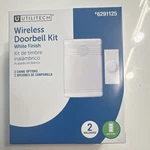 Utilitech Wireless Door Chime White Finish 6291125 Battery Melody/tune Included. Fixed Price $5.00.