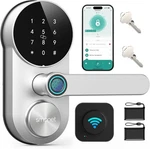 Smonet Wifi Smart Door Lock With Handle Fingerprint Keyless Entry Digital Keypad. Fixed Price $59.99.