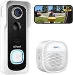 Iegeek Doorbell Camera Wireless No Subscription, 2K 3MP Hd View, 2-WAY Talk, Pir. Fixed Price $71.86.