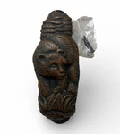 Cast Iron Bear Door Knocker Rustic Brass Finish Lodge Cabin Decor. Fixed Price $14.00.