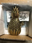 Michael Healy Brushed & Polished Pineapple Doorbell Ringer Nib. Fixed Price $59.95.