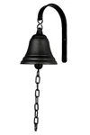 Vintage Cast Iron Dinner Entry Door Bell, Outside Black. Fixed Price $40.32.