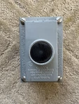 Thomas & Betts Red Dot Control Box And Cover Hannay Button HR-EXPB-2A. Fixed Price $180.00.
