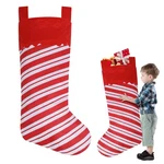 Asisca 2 Pack Jumbo Candy Cane Christmas Stockings, 38 Inches. Fixed Price $16.65.