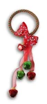 Christmas Door Hanger With Jingle Bells - 11 Inches (red & Green). Fixed Price $7.99.
