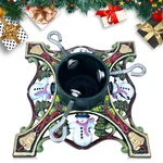 Linton Arts Christmas Tree Stand, Cast Iron For Snowman. Fixed Price $77.99.