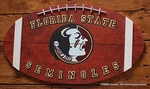 Florida State Seminoles University College Football Shape Wood Sign Wall Door. Fixed Price $15.00.