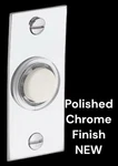 Baldwin 48553-260 Bell Button Oval Lighted W/ Hardware Polished Chrome Nos. Fixed Price $21.99.