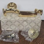 Baldwin S-shaped Door Knocker Polished Brass New Open Box Gold Hardware. Fixed Price $98.99.