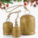 Rowfad 3 Pcs Harmony Cow Vintage Christmas Gold Bells, Bronze. Fixed Price $21.46.