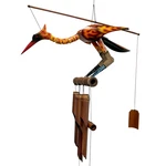 Cohasset Gifts Bamboo Wind Chime For Outside - Phoenix Bobbing Head Bird. Fixed Price $93.90.