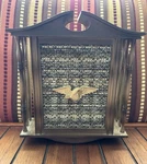 Mid-century Nutone Brown Wood Veneer Doorbell Cover Only Pre-owned No Screws. Fixed Price $24.50.