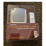 Iq America WD6010 Wireless Strobe Doorbell Kit For Hearing-impaired. Fixed Price $20.00.