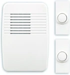 Heathco Wireless Doorbell Kit SL-6167-C, Plug-in, 3 Tones, White. Fixed Price $36.99.