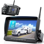 Fookoo Hd 1080P 9" Wireless Backup Camera System, 9-INCH Split Screen Monitor.... Fixed Price $264.86.