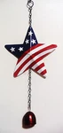 4TH Of July Star Door Chime With Bell Patriotic Decor 14" Long. Fixed Price $7.99.