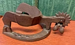 Vintage Cast Iron Horseshoe Door Knocker W/spur Design. Fixed Price $24.99.